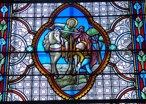 vitrail de l'eglise ST Martin
